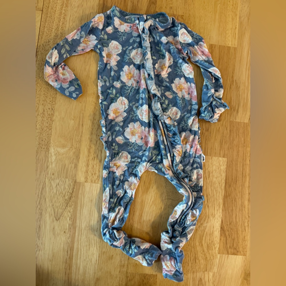 Gigi and Max floral zippy. Size 12-18 months.